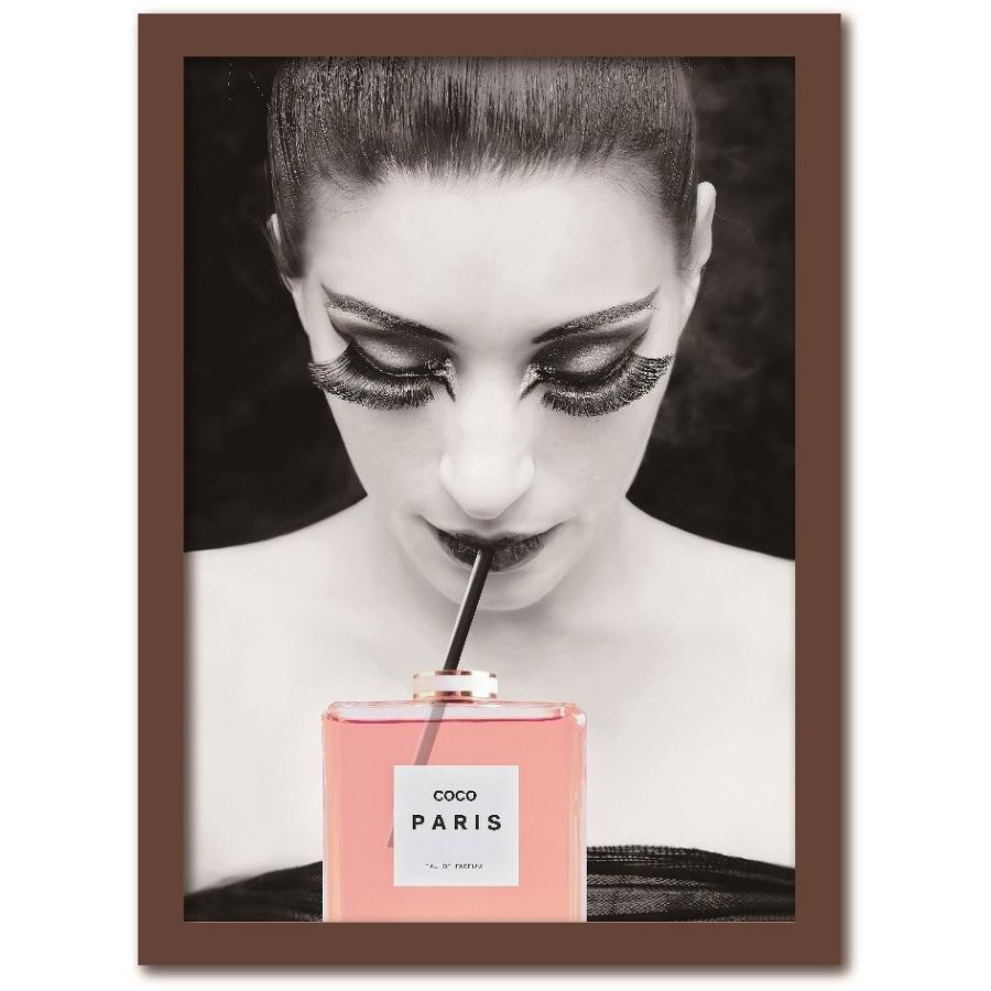 ポスター ブランド 額付き A3 ファッション paris 香水 ココ