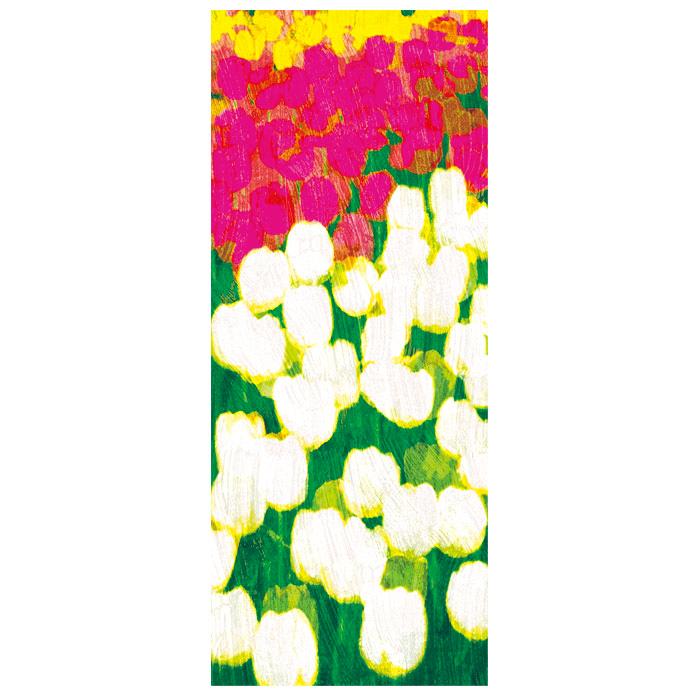 チューリップ畑絵画 版画 玄関 リビング 額入り 花の絵 プレゼント