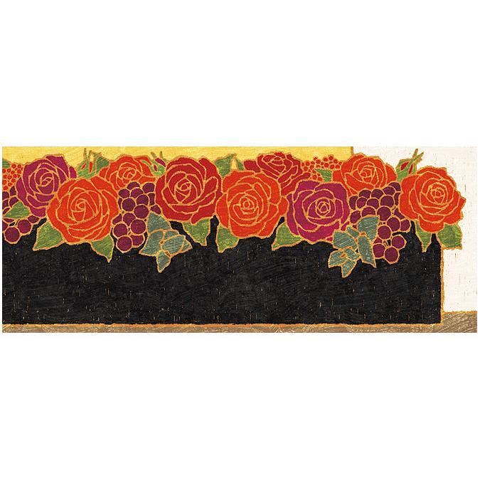 赤い薔薇のアレンジメント 絵画 版画 玄関 リビング 額入り 花の絵