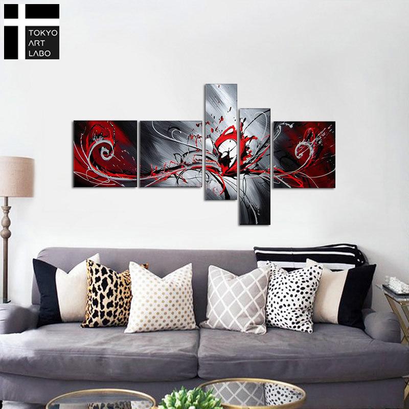 絵画 おしゃれ 壁掛け 絵 インテリア 5枚組 大型 玄関 エントランス オフィス 業務用 ディスプレイ 黒 Ga573 Art Lab Yahoo 店 通販 Yahoo ショッピング