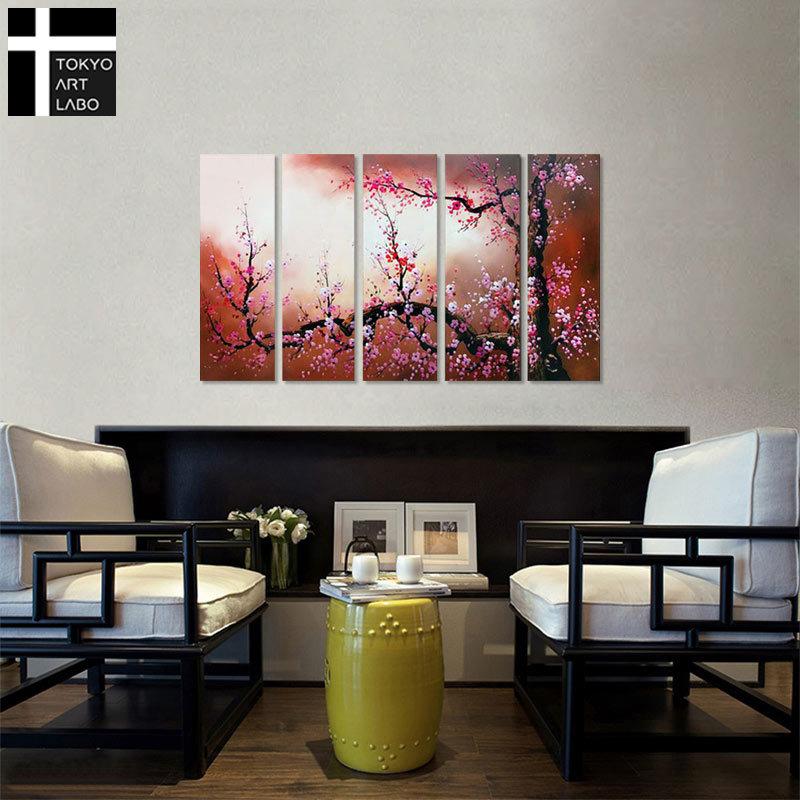 絵画 インテリア モダン 油絵 梅 桜 和風 おしゃれ 壁掛け 和 絵画 インテリア モダン 油絵 梅 桜 和風 おしゃれ 壁掛け 和