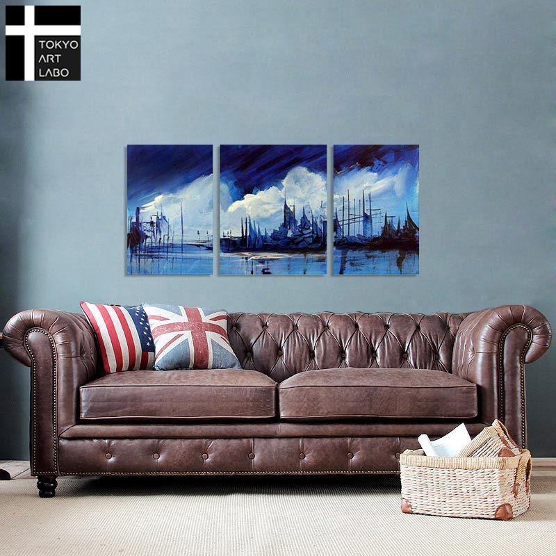 人気特価激安 絵画 海辺の抽象 3枚組 海 壁掛け 絵 おしゃれ インテリア リビング 店舗 大きいサイズ 青 Babylonrooftop Com Au