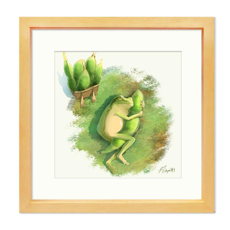 はち公式】 アートフレーム 「お気に入りの枕」 フレーム付き 額入り