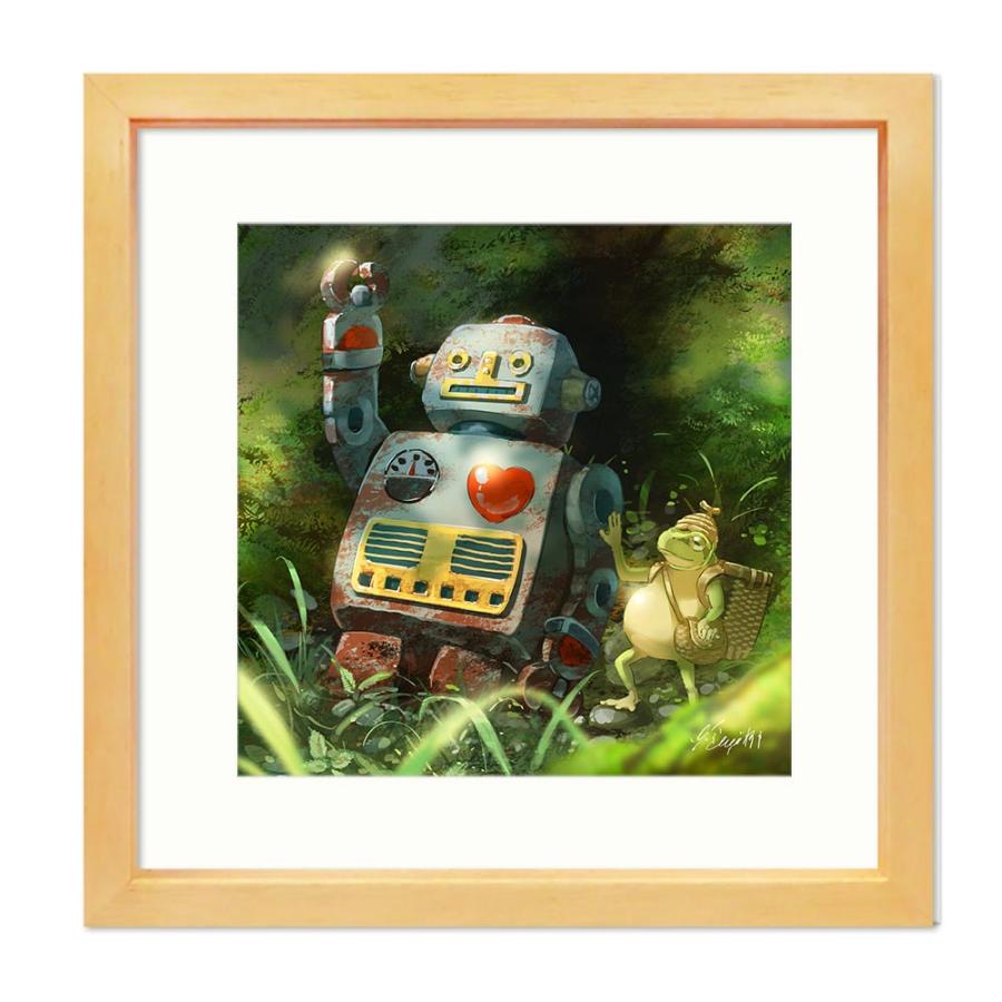 はち公式】 アートフレーム 「世紀の大発見」 フレーム付き 額入り