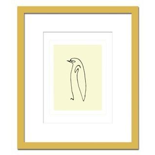 絵画 MOMA PabloPicasso Pingouin ピカソ ペンギン絵 額付き 壁掛け インテリア 北欧 有名 アート 額入り