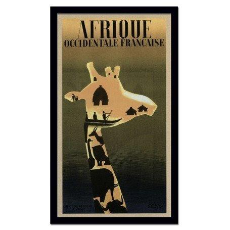 モダン インテリア 白黒 Paul Colin Afrique Occidentale 絵 おしゃれ 壁絵 飾り アート サロン クリニック カフェ ヴィラ 高級感の画像