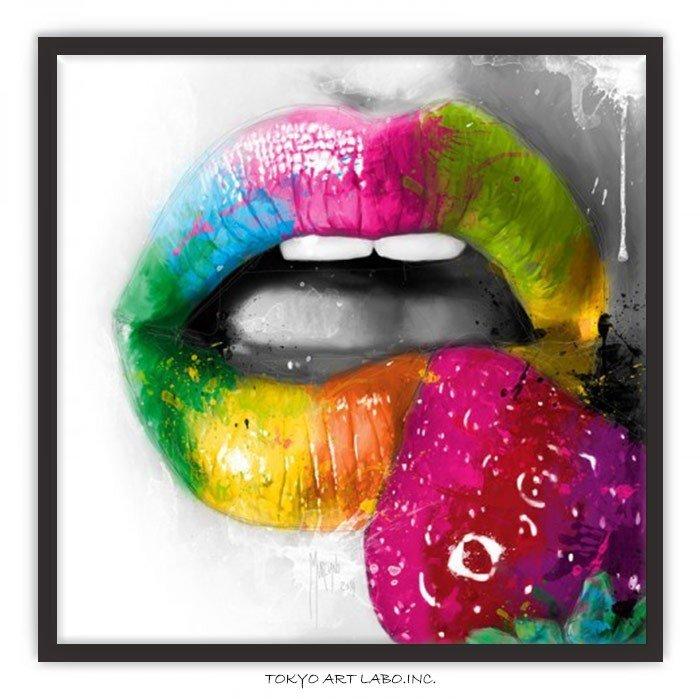 絵画 額装品 インテリア アート おしゃれ Fruity Kiss2 ポップアート
