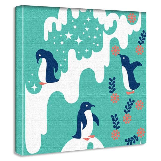 ファブリックパネル 北欧 イラスト キャンバス アート 壁掛け 絵 インテリア おしゃれ かわいい ペンギン うさぎ 花 Kpr 0023 壁面装飾 内装用壁アート Artlabo 通販 Yahoo ショッピング