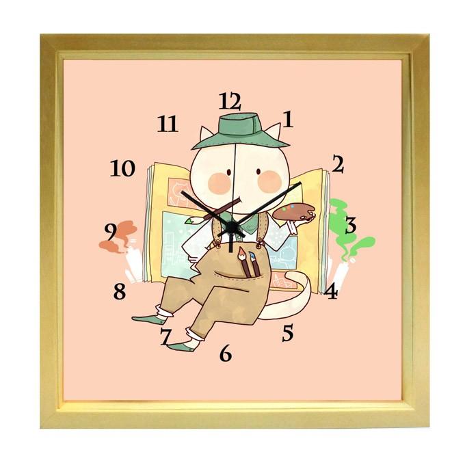掛け時計 壁掛け 時計 さて 何を描こうか おしゃれ かわいい 絵 イラスト リビング 玄関 に飾る 誕生日 プレゼント 母の日 Kuko 09n Art Lab Yahoo 店 通販 Yahoo ショッピング