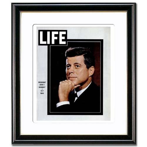 額装品/ジョン F ケネディ/アート/ポスター/インテリア アートパネル LIFE 額入り ポスター インテリア アートフレーム