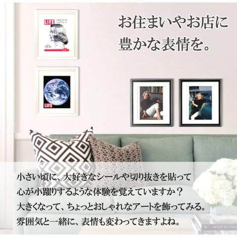 額装済/Carmi/カルミ/アート/ポスター/インテリア アートパネル LIFE 額入りポスター PEARLWHITE インテリア アート