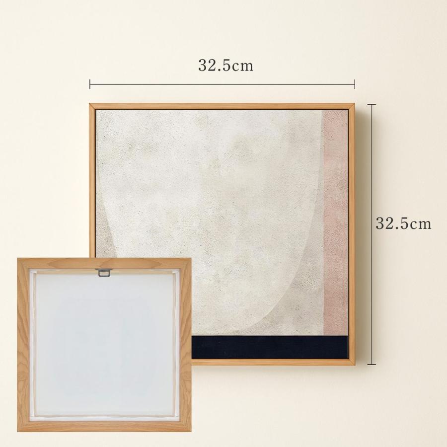 LUMIRA アートパネル 32×32 正方形 絵画 北欧テイスト ナチュラル額
