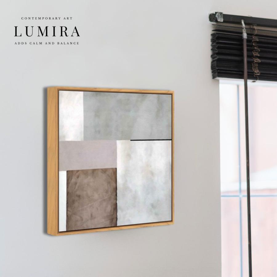 LUMIRA 32cm角 キャンバスアート 北欧風 シンプル 絵画 額装 フレーム