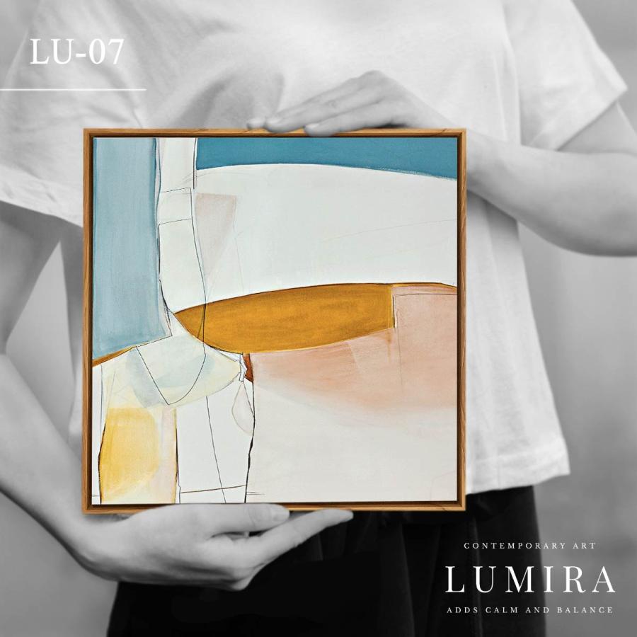 LUMIRA デザインアート 32×32cm 北欧テイスト 絵画 シンプルモダン