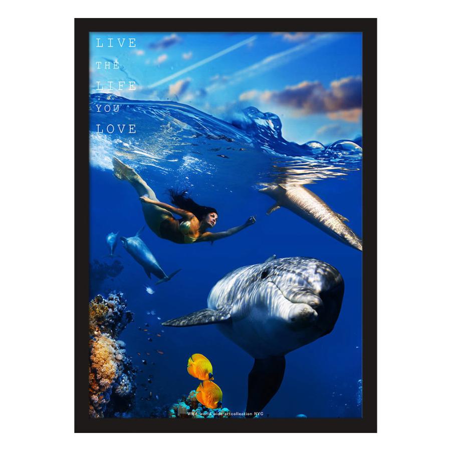 【1302】オーシャンアート　インテリアパネル　スタンド付き 1302】オーシャンアート インテリアパネル スタンド付き