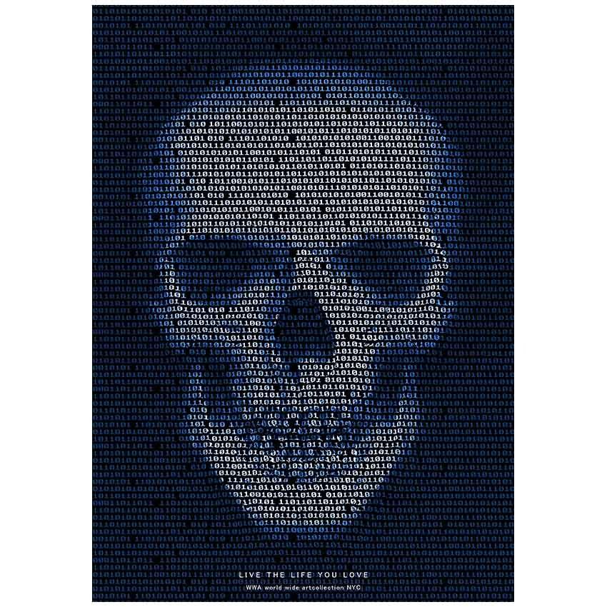 ポスター アートポスター バイナリースカル4 おしゃれ インテリア 絵 壁掛け 玄関 壁飾り Nyci004c Art Lab Yahoo 店 通販 Yahoo ショッピング