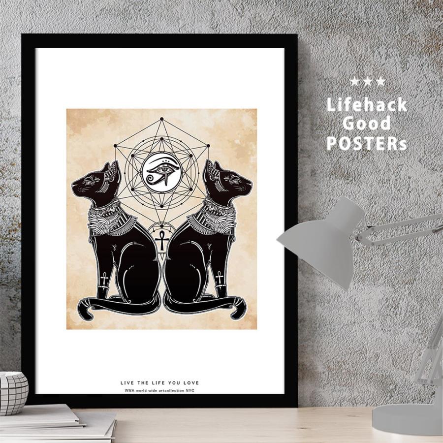 TAL ポスター 額入り マーク 伝説 神話 古代 宗教 バステト エジプト