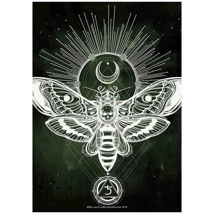 ポスター A4サイズ シンボルマーク 紋章 アートプリント 絵画 古代