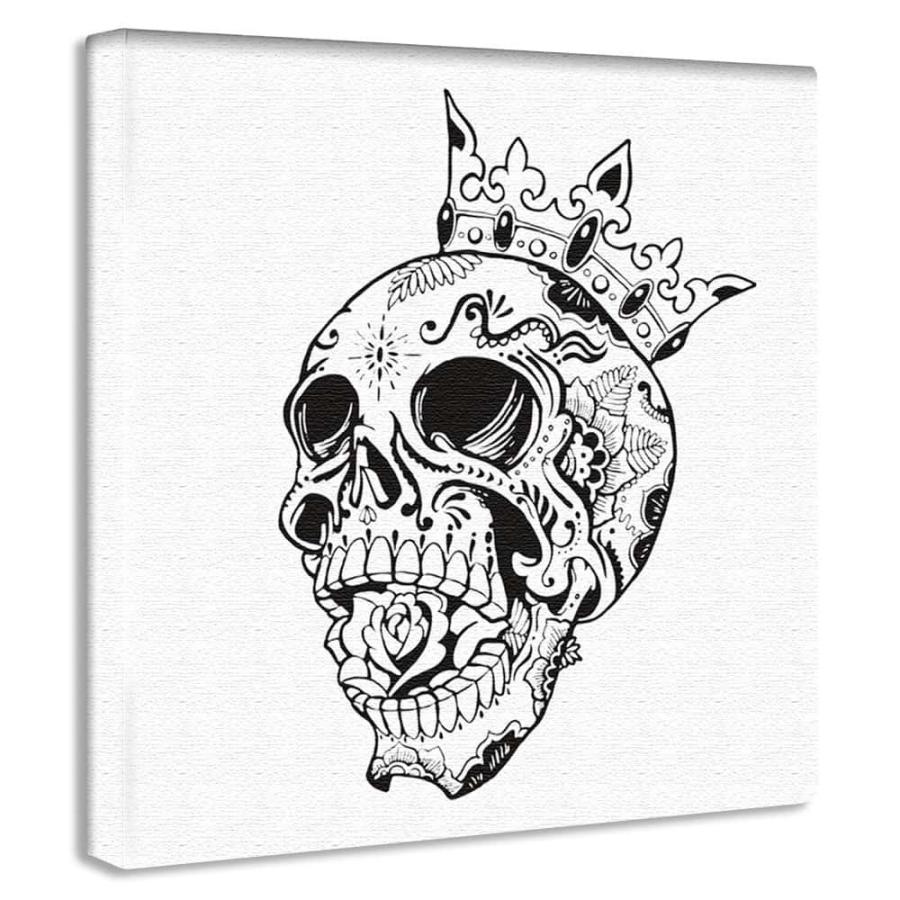 スカル アートパネル インテリア アート ディスプレイ 絵画 壁掛け