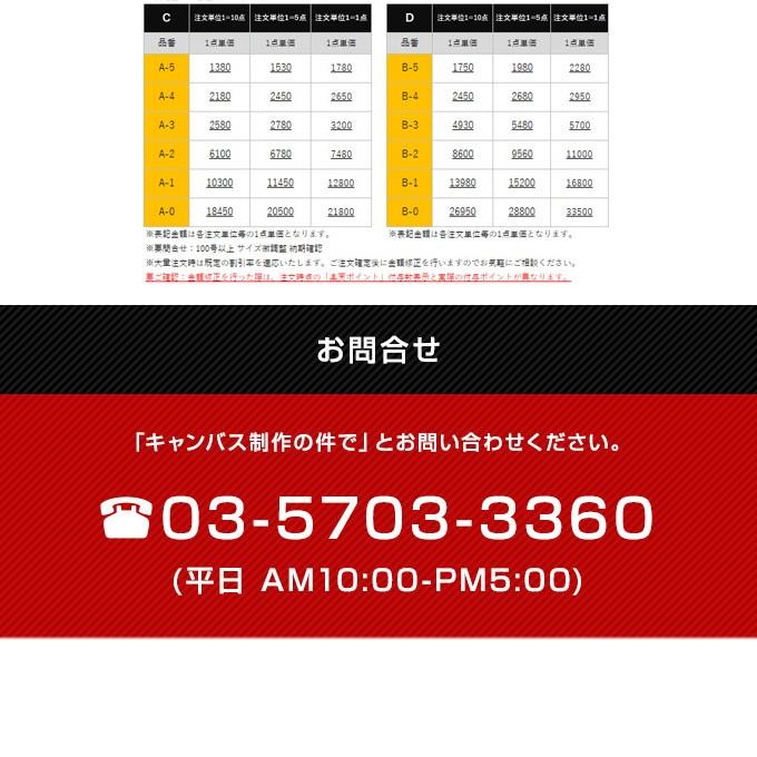 キャンバスプリント オリジナル制作 20号 F20 P20 M20 共通「制作数5