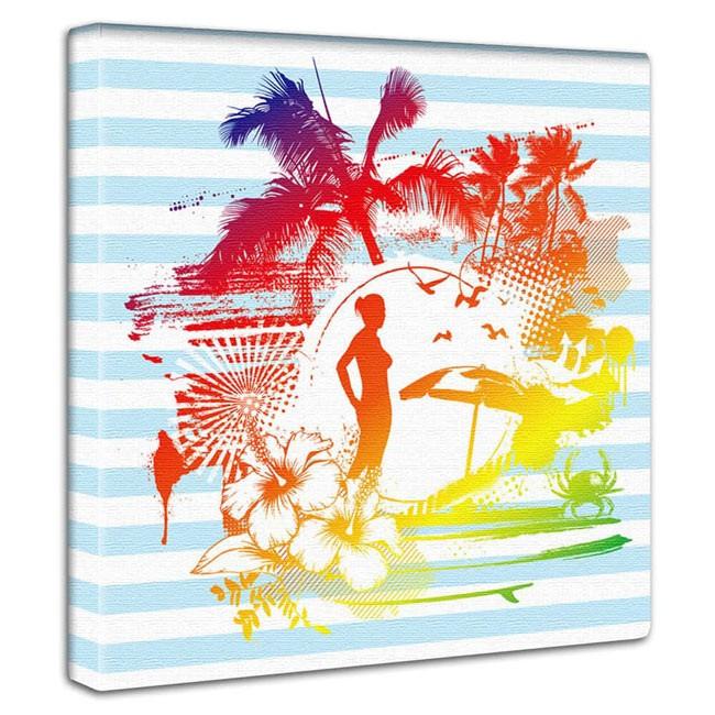 ハワイアンシルエットの絵 ファブリックパネル インテリア アート イラスト 玄関 リビング 飾り おしゃれ 壁掛け 絵 Pop 0046 Art Lab Yahoo 店 通販 Yahoo ショッピング