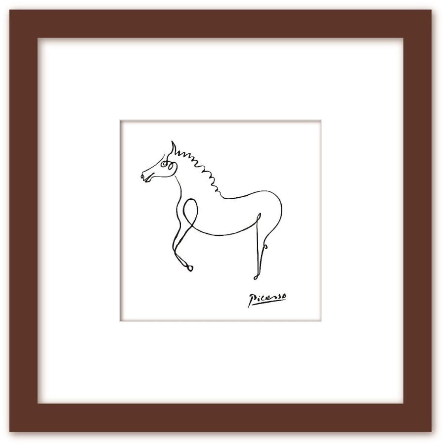 フレームアート The hose 馬 ウォールインテリア 北欧 シンプルモダン