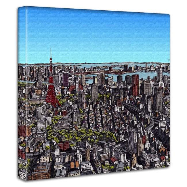 アートパネル インテリア「東京の街並み」スケッチ 父の日 ギフト 絵画