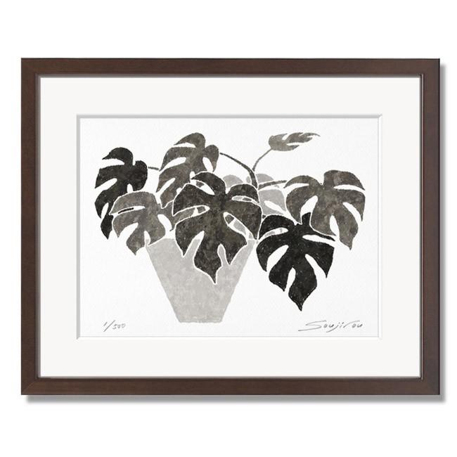 絵画 インテリア おしゃれ 絵 壁掛け 玄関 ニッチアイテム 飾る モンステラミニマ プレゼント ギフト対応 母の日 お祝い 版画 アートギフト Sjr Mp 016b Art Lab Yahoo 店 通販 Yahoo ショッピング