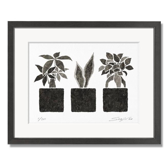 絵画 インテリア おしゃれ 絵 壁掛け 玄関 ニッチアイテム 飾る パキラとサンセベリアとガジュマル ギフト対応 母の日 お祝い 版画 Sjr Mp 017k Art Lab Yahoo 店 通販 Yahoo ショッピング