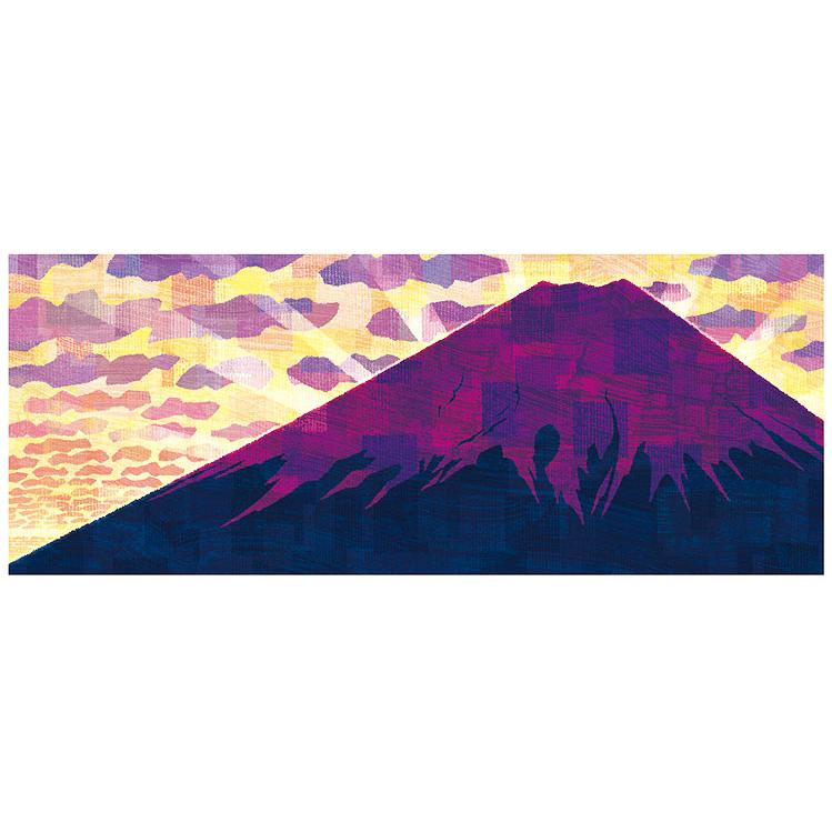 絵画 インテリア 富士山「後光富士」おしゃれ 壁掛け 額入り 風水 部屋