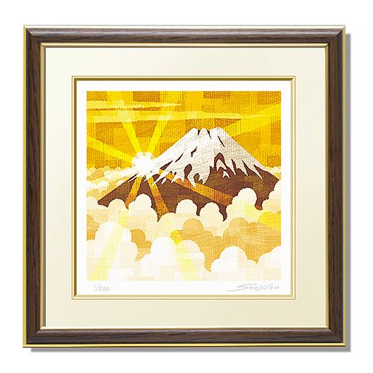 絵画 黄金富士 25角サイズの描き下ろし作品 インテリア おしゃれ