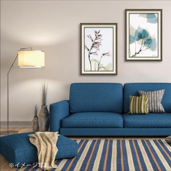 絵画 額入り リーフ1 Msize 「植物の持つ繊細美を透明感と優しい