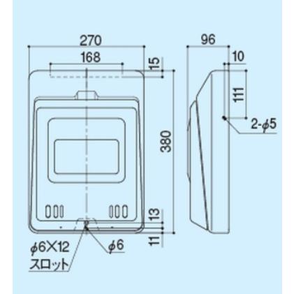 郵便受け シブタニ ポスト DP-68N〈アイボリーホワイト / クリーム / ブラウン〉ドアポスト 郵便ポスト 玄関扉用 郵便受箱 ドア用郵便受 メールボックス｜artkenchikutategu｜02