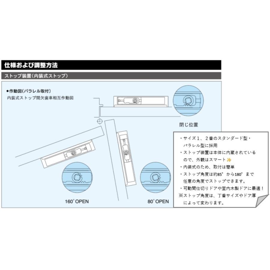 リョービ（RYOBI） ドアクローザー S-121PD RYOBI パラレル型 ストップ 