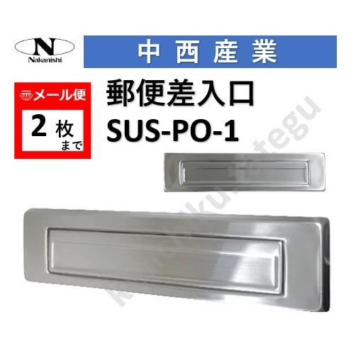 ナカニシ（NAKANISHI） ドアポスト 中西 ドア用郵便差入れ口 SUS-PO-1