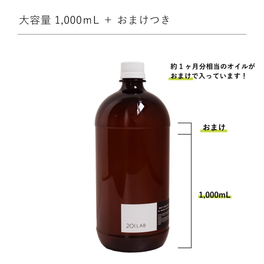 リードディフューザーオイル 1,000ml＋約1ヶ月分相当のおまけ付 Sleeping Forest - スリーピングフォレスト / 201LAB ニーマルイチラボ レフィル つめかえ｜artlab-online｜06