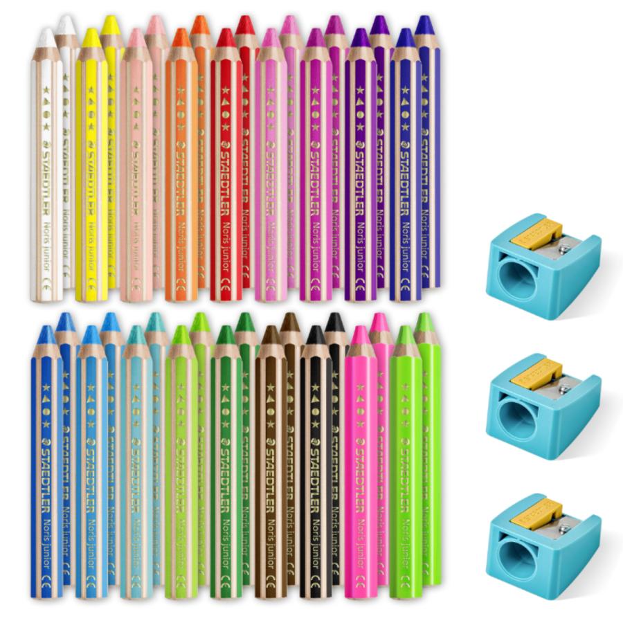 ノリス ジュニア色鉛筆 18色36本セット 140C36 ステッドラー