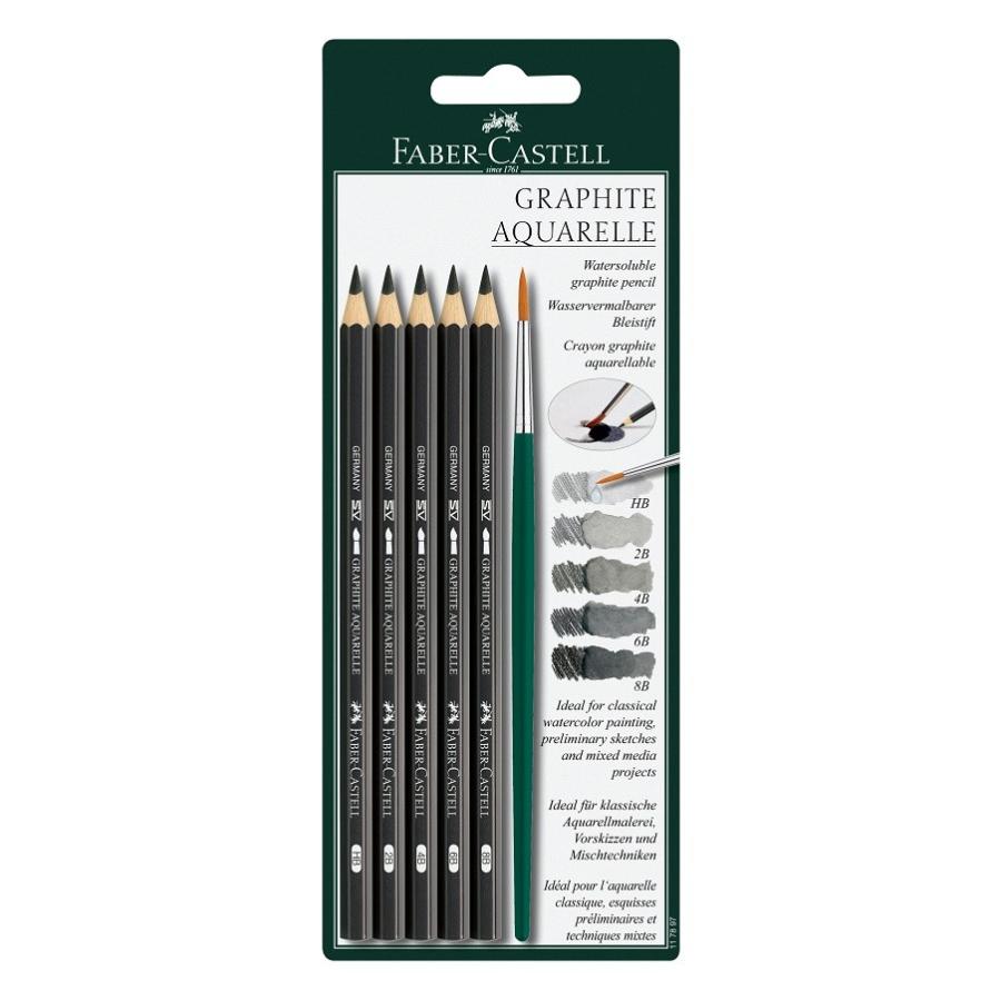 メール便可 ] ファーバーカステル製 水性グラファイト 鉛筆セット 