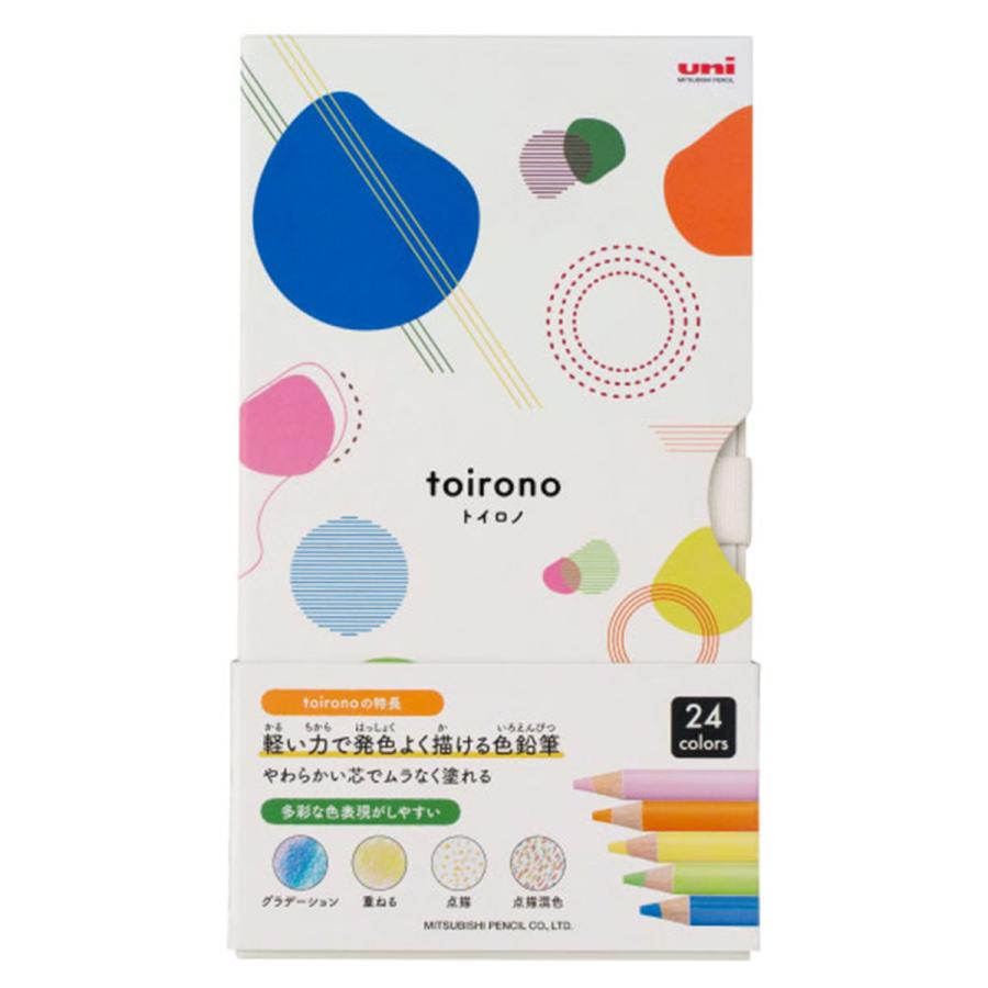 uni（三菱鉛筆） 色鉛筆 toirono トイロノ 24色セット TR24C uni 三菱