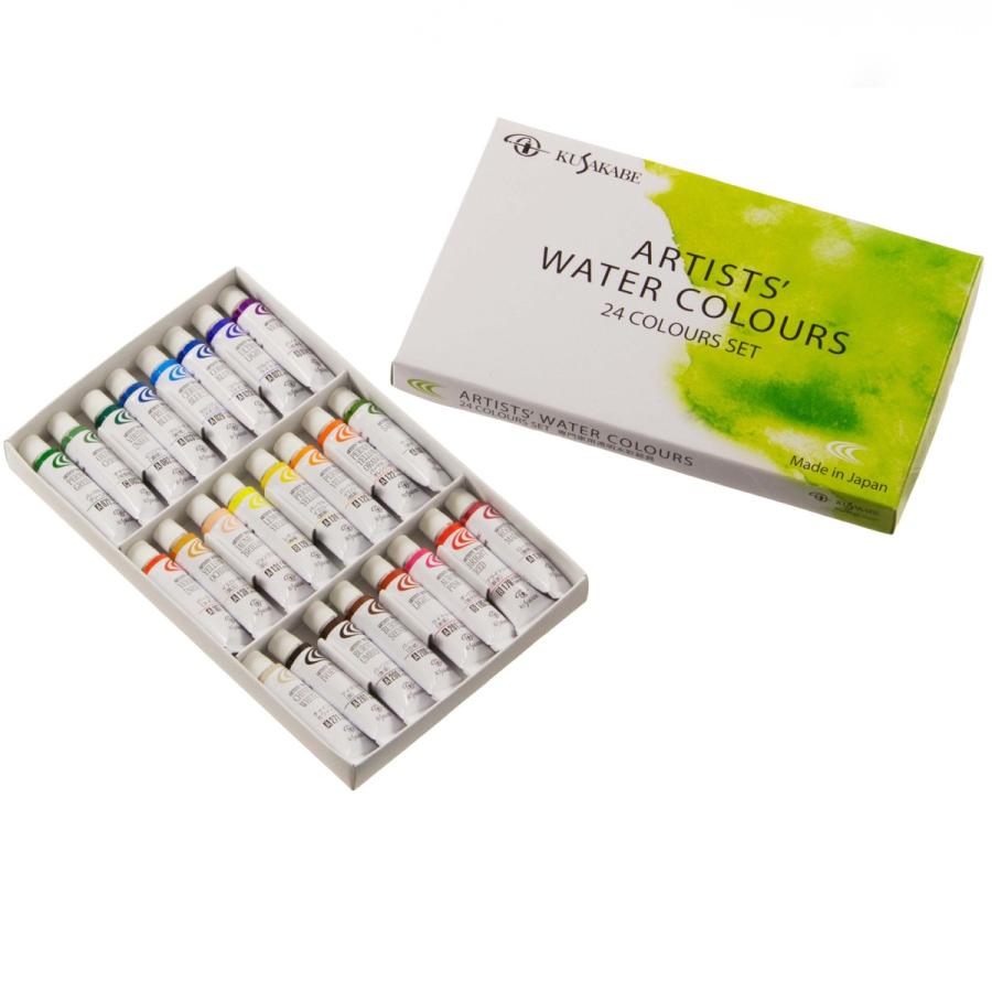 メール便可 クサカベ専門家用 透明水彩絵の具 Artists Water Colours 24色 Nw 24 Kusakabe 画材 ものづくりのアートロコ 通販 Yahoo ショッピング