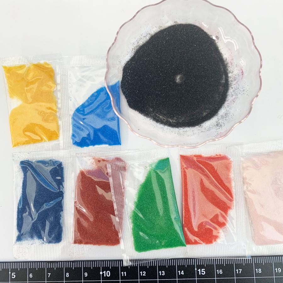 メール便可 ] すな絵 カラーサンド 12色セット 【 砂絵 すなえ