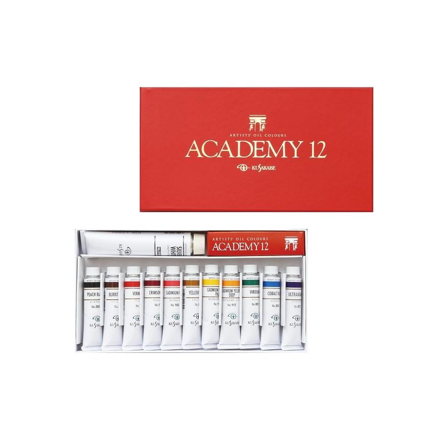 (未使用･未開封品)　クサカベ 油絵具 専門家用 油絵具セット 12色セット アカデミー12 20ml ar3p5n1 クサカベ油絵具セット】 専門家用12色セット(A-12) | 額縁通販