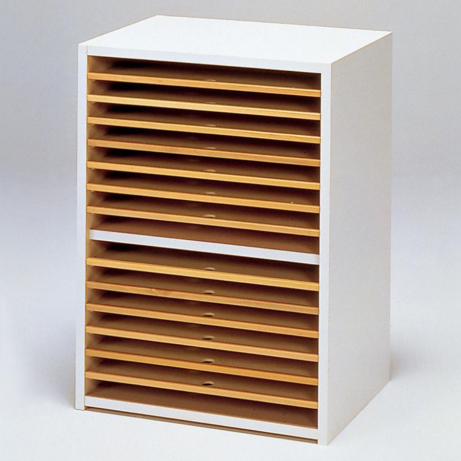 ＜メーカー直送品※代引きキャンセル不可＞ 画用紙整理棚 5057型 【 用紙 画用紙 整理 棚 引き出し 】 016878m画材