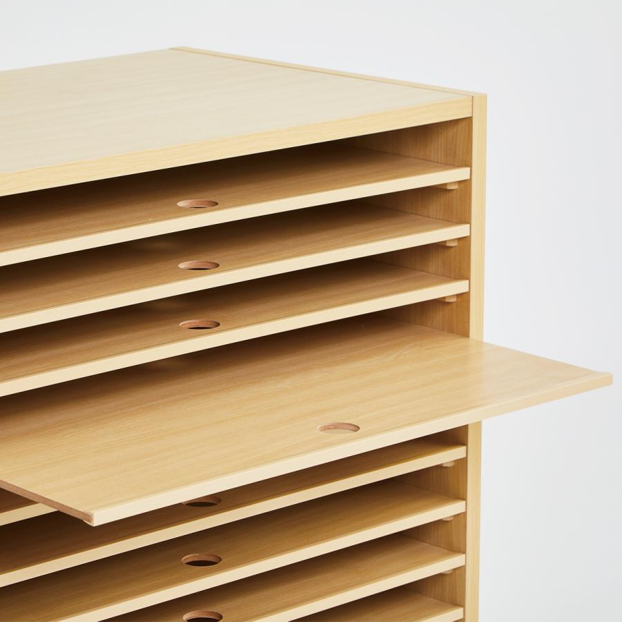 新品未使用　書類棚引き出し レターケース B4 深型 8段 引き出し キャスター付き 書類収納