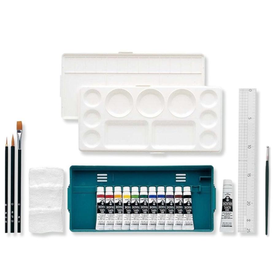 ターナー アクリルガッシュ プライム セット 12B4 11mL 11色 筆3本