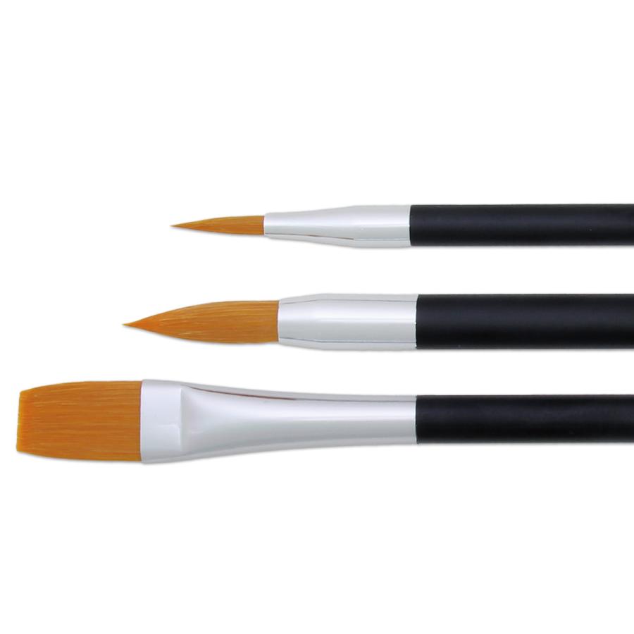 メール便可 デザイン筆 ａｃｔ ナイロン 3本セット 絵画 水彩 筆 デザイン筆 ナイロン 画材 ものづくりのアートロコ 通販 Yahoo ショッピング