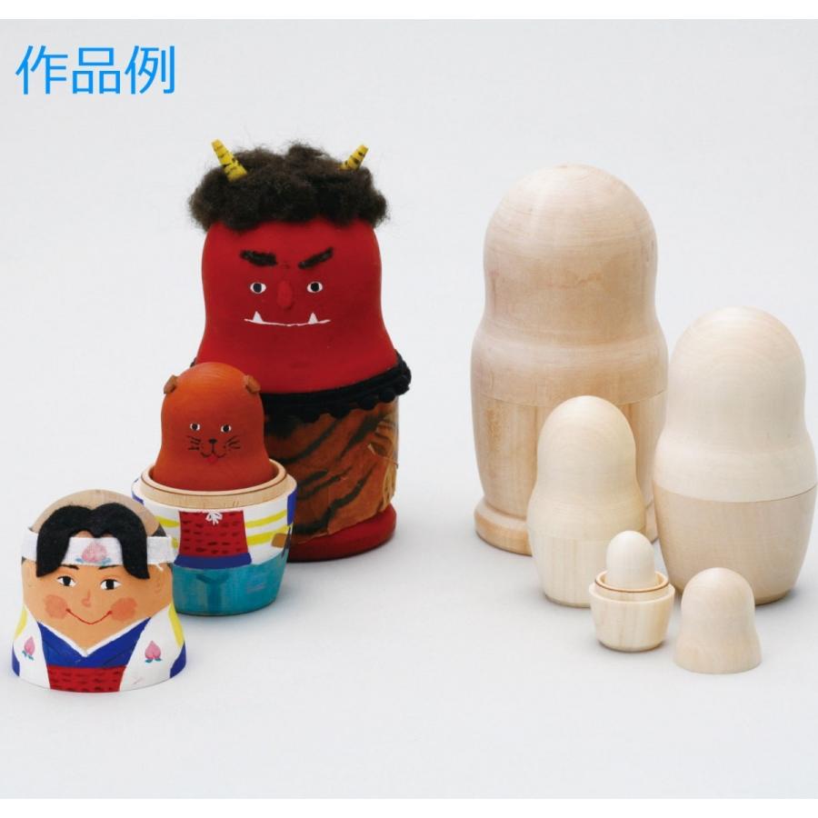白木のマトリョーシカ 13cm5体 4体入れ子 ロシア製 手作り品 工作に 画材 ものづくりのアートロコ 通販 Yahoo ショッピング