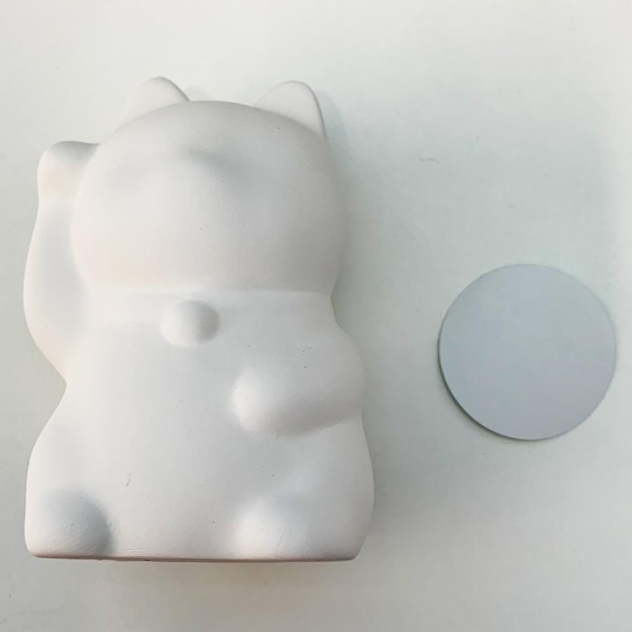 工作キット お絵かき 招き猫 右手上げ 貯金箱 KT-7 素焼き 【 らくがき