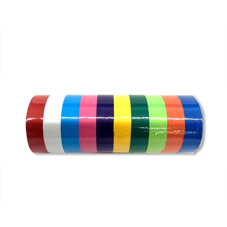 のり 紙テープ クラサワ 紙テープ 10色セット 約幅18mm×長さ約28m 日本製 糊なし