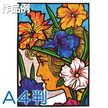 class101 画用紙と彩色和紙でつくるステンドグラス切り絵　キット class101 画用紙と彩色和紙でつくるステンドグラス切り絵 キット
